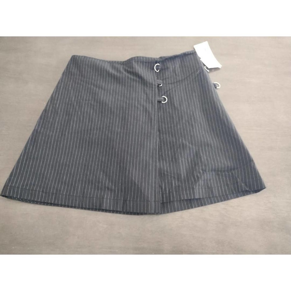 Black Pin Striped Skirt
